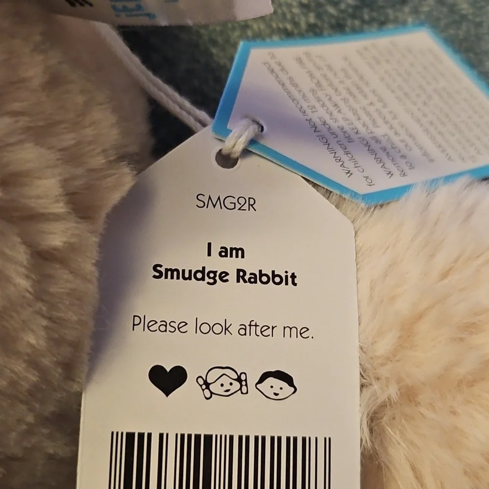 Smudge Rabbit JellyCat - Picture 3 of 3